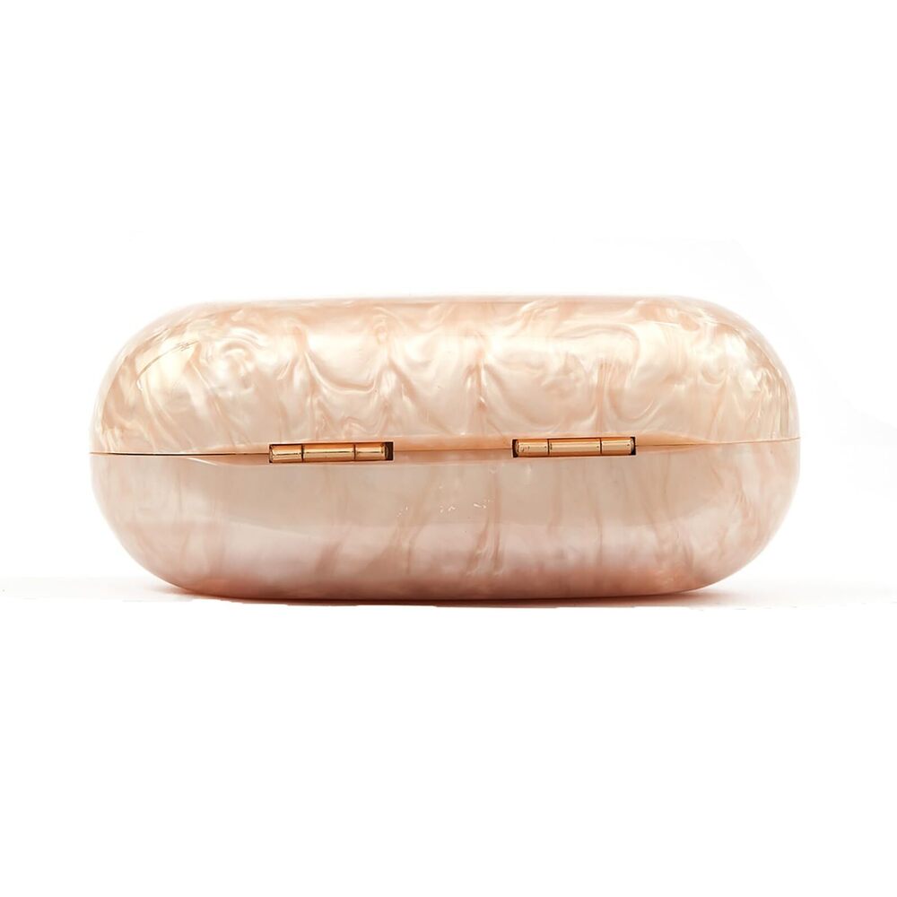 3798 Small Clutch Purses Prom Acrylic Evening Bags with Gold Chain Gold - Picture 5 of 9